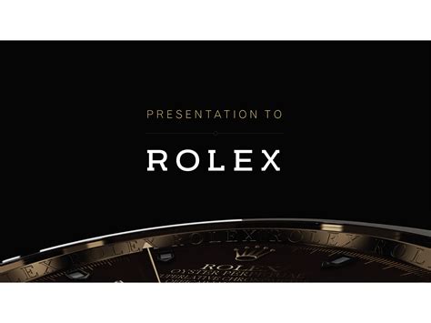 rolex presentation.